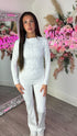 White Push Up Flare Trousers